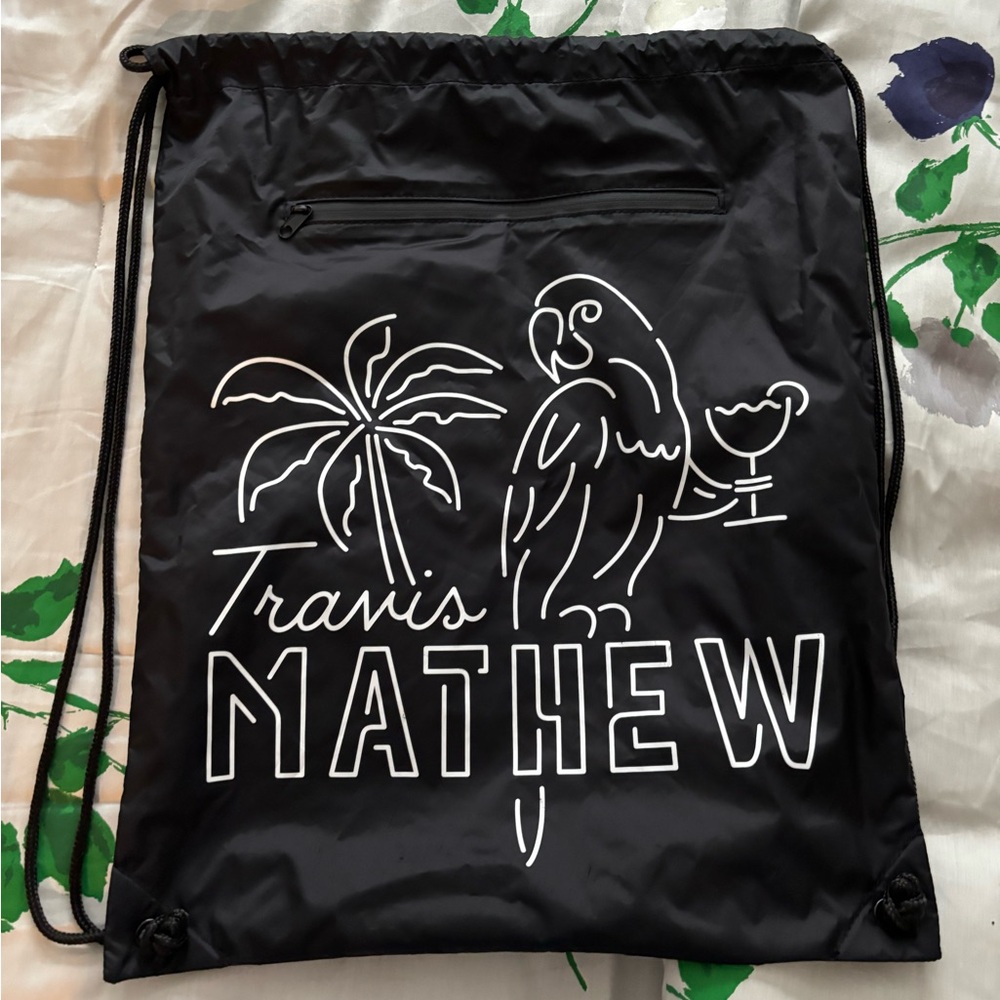Travis Mathew Black Backpack Modern Minimalist Design